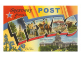Greetings from Post, Texas Posters