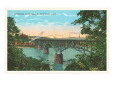 Tennessee River Bridge, Knoxville, Tennessee Giclee Print