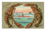 Souvenir from ... Lobsters Giclée-tryk Souvenir from ... Lobsters Giclée-tryk