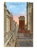 Main Street Canyon, Dallas, Texas Giclee Print