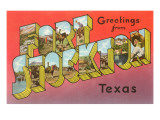 Greetings from Fort Stockton, Texas Posters