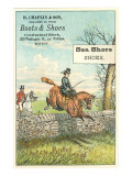 Lady Riding Side-Saddle Lámina giclée