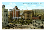San Jacinto Plaza, El Paso, Texas Giclee Print