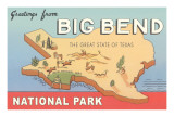 Greetings from Big Bend National Park Posters