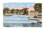 Littlefield Fountain, University of Texas, Austin Giclee Print