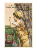 Little Girl with Butterfly Posters