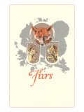 Furs: Fox, Lynx, Mountain Lion Giclee Print