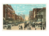 Elm Street, Dallas, Texas Giclee Print
