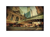 Chrysler Over Grand Central Lámina giclée por Eric Wood