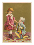 Children Playing Dress-Up Giclée-Druck