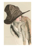 Woman in Hat Poster