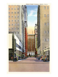 Akard Street Canyon, Dallas, Texas Giclee Print