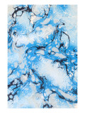 Psychedelic Blue Swirls Obrazy