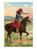 Colorful Cowgirl Giclee Print