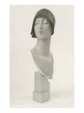 Twenties Mannequin Bust in Cloche Hat Pósters