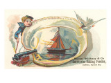 Victorian Sailor Boy with Cannon Giclee Print