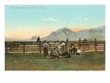 Branding Calves near El Paso, Texas Giclee Print