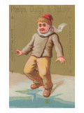 Young Boy at Edge of Ice Prints