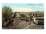 Early View, El Paso Street, El Paso, Texas Posters
