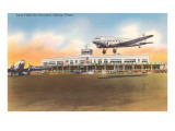 Terminal aérea Love Field en Dallas, Texas Lámina giclée
