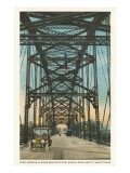 Steel Bridge, Waco, Texas Posters
