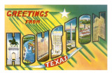 Greetings from Houston, Texas Giclee Print