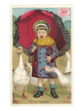 Swans Steal Child's Cracker Giclee Print