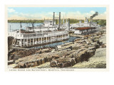 Levee Scene, Memphis, Tennessee Print