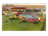Plaza Courts Motel, Houston, Texas Giclee Print