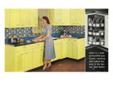 Cuisine rétro reproduction procédé giclée