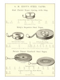 Advertisement for Steel Measuring Tapes Posters