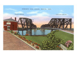 Mississippi Bridges, Memphis, Tennessee Posters