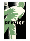 Tennis Service Poster Posters