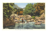 Fishing in Great Smoky Mountains Giclee Print