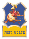 Bronco Rider, Fort Worth, Texas Posters