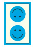 Blue Opposed Happy Faces Digitálně vytištěná reprodukce Blue Opposed Happy Faces Digitálně vytištěná reprodukce