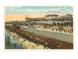 Beach, Crystal Palace, Galveston, Texas Prints