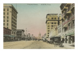 Congress Avenue, Austin, Texas Giclee Print