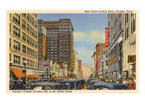 Main Street, Houston, Texas Giclee Print