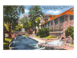 Along the River, San Antonio, Texas Prints