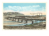 Railway Bridge over Rio Grande, El Paso, Texas Giclee Print