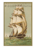 Three-Masted Merchant Ship Giclee Print