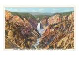 Grand Canyon from Artist Point, Yellowstone National Park Poster