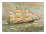 Square Rigged Sailing Ship Giclee Print