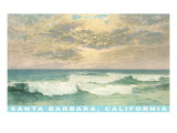 Waves at Santa Barbara, California Lámina giclée Waves at Santa Barbara, California Lámina giclée