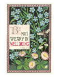 Be Not Weary, Bible Tract Plakat Be Not Weary, Bible Tract Plakat