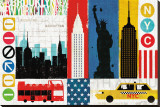 New York City Experience Reproduction transférée sur toile par Mo Mullan
