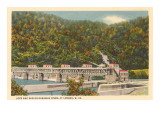 Lock and Dam on Kanawha River, London, West Virginia Giclee Print