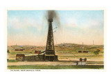 Oil Gusher, Amarillo, Texas Giclee Print
