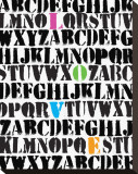 Alphabet Love Stretched Canvas Print by Louise Carey